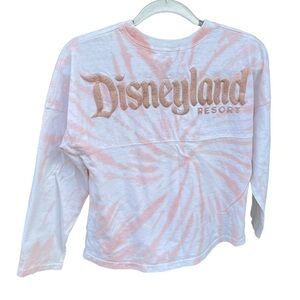 Disney Parks Disneyland Resort Tie Dye Rose Gold Glitter Spirit Jersey Youth XL